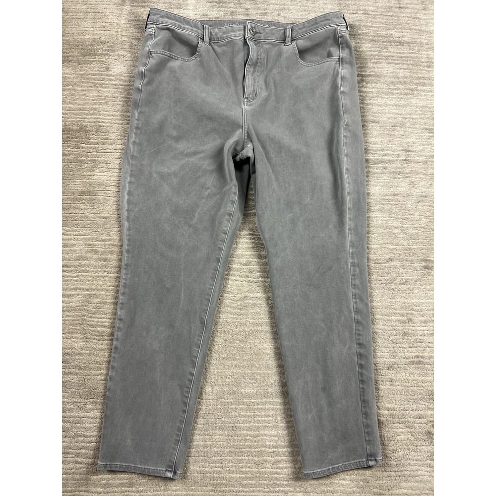 American Eagle Jeans 18 Short Gray Super Hi Rise Jegging 360 Next Level Stretch